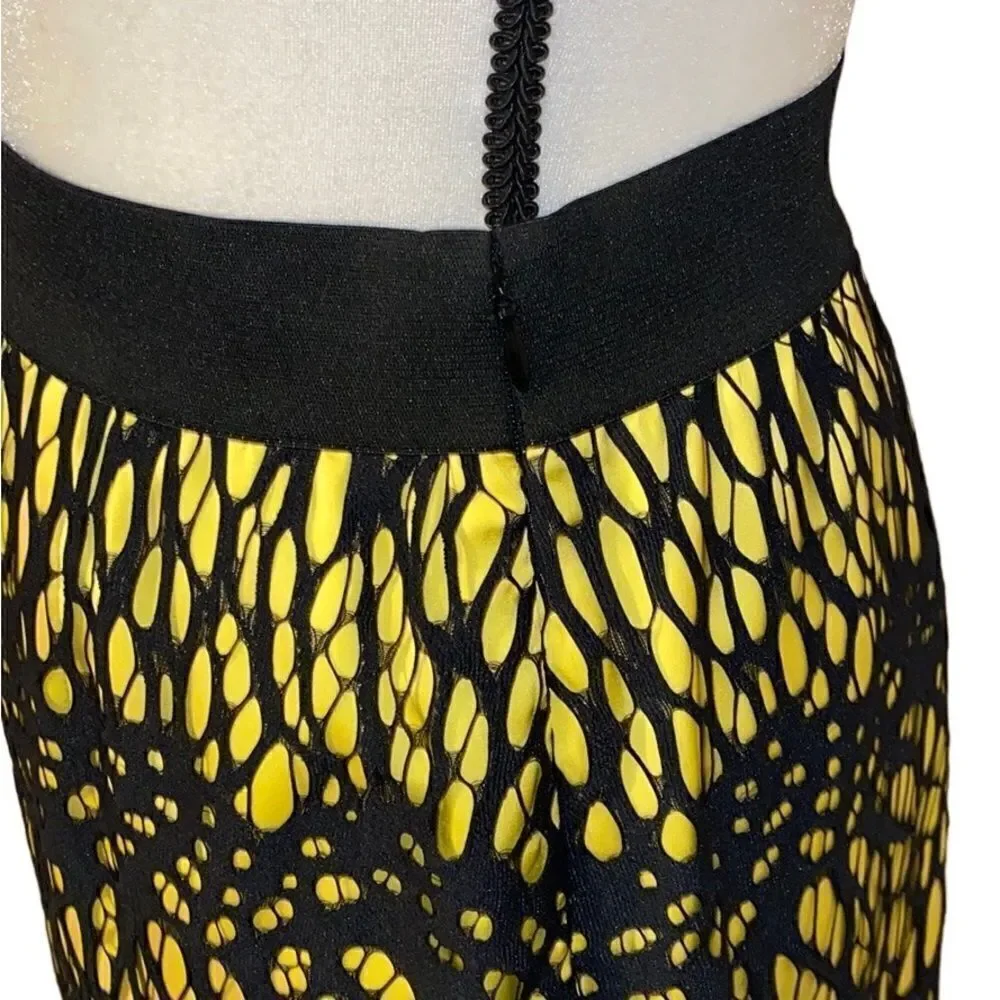 Robert Rodriguez Lace Overlay Mini Skirt
